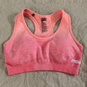 Gymshark Ombré Seamless Sports Bra Coral